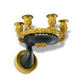 A PAIR OF EMPIRE ORMOLU AND PATINATED-BRONZE FIVE-LIGHT WALL-LIGHTS - фото 2
