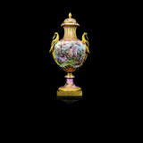 A FRENCH ORMOLU-MOUNTED SEVRES-STYLE PINK-GROUND VASE AND COVER - photo 2