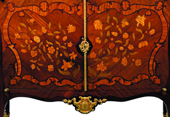 Durand, Gervais. A FRENCH ORMOLU-MOUNTED KINGWOOD, AMARANTH, TULIPWOOD, SATINWOOD MARQUETRY COMMODE - фото 3