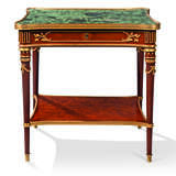 Beurdeley, Alfred. A FRENCH ORMOLU-MOUNTED MAHOGANY OCCASIONAL TABLE - photo 1