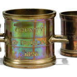 A SET OF SIX GEORGE IV BRASS IMPERIAL MEASURES - фото 1