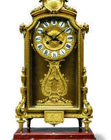 A FRENCH ORMOLU MANTEL CLOCK