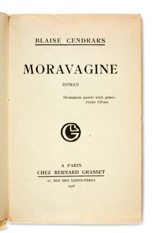 Cendrars, Blaise. CENDRARS, Blaise (1887-1961) - фото 1
