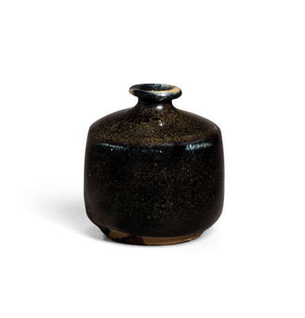 A SMALL RUSSET-SPLASHED BLACK-GLAZED JAR - Foto 1