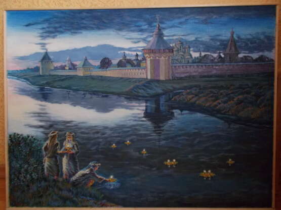 Ivan Kupala day Canvas Oil paint Classicism Mythological painting Russia 2018 - photo 1