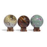 A DIVERSE GROUP OF EIGHTEEN AESTHETIC MINERAL SPHERES - photo 2
