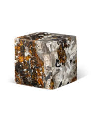 SPACE GEMS IN NATURAL IRON MATRIX FEATURED IN CUBE OF A TRANSITIONAL SEYMCHAN METEORITE