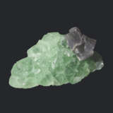 A SPECIMEN OF MINT GREEN AND GREY FLUORITE - фото 1