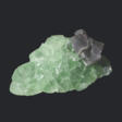 A SPECIMEN OF MINT GREEN AND GREY FLUORITE - Auction prices