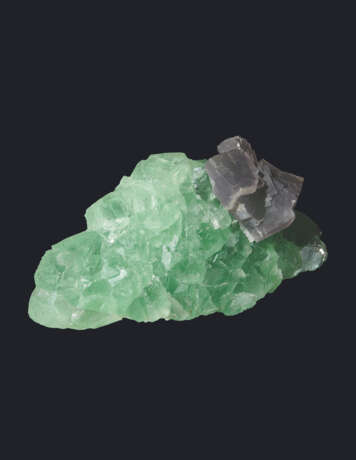 A SPECIMEN OF MINT GREEN AND GREY FLUORITE - photo 1