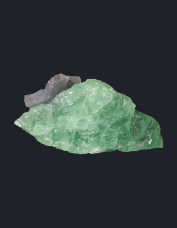 A SPECIMEN OF MINT GREEN AND GREY FLUORITE - photo 2