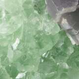 A SPECIMEN OF MINT GREEN AND GREY FLUORITE - фото 3