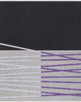 Jesus Rafael Soto (Bolivar 1923 - Parigi 2005): Variation en noir violet et bleu 1970 circa