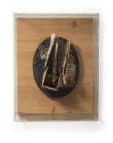 Daniel Spoerri ( Galati 1930): Tableau piège (Fallen Bild) - Der Fallen gelassene Abfall des Zufalles 1971