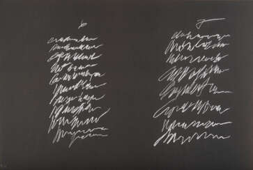 Cy Twombly (Lexington 1928 - Roma 2011): 8 odi di Orazio (1968)