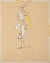 Lucio Fontana (Rosario 1899 - Comabbio 1968): Studio per maschera 1952