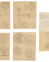 Fortunato Depero (Malosco 1892 - Rovereto 1960): Studi per la Sala del Consiglio Provinciale di Trento 1952-55