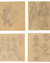 Fortunato Depero (Malosco 1892 - Rovereto 1960): Studi per la Sala del Consiglio Provinciale di Trento 1952-55