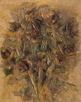 Ennio Morlotti (Lecco 1910 - Milano 1992): Fiori 1956 circa