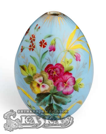 Яйцо пасхальное с росписью «Анютины глазки» - photo 1