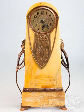 Каминные часы из бронзы - фото 1