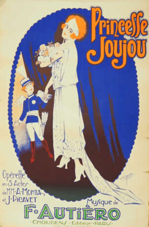 Clerice Freres: Farblithografie eines Plakates der Operette von Prinzessin Joujou. - фото 1