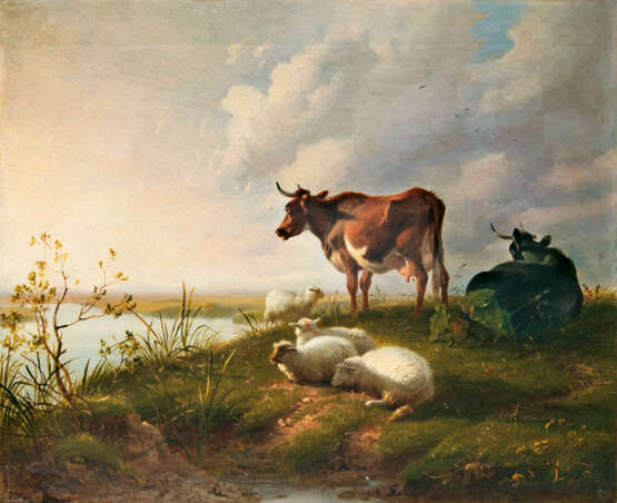 Kühe und Schafe. Thomas George Cooper - Foto 1