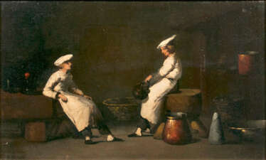 Küchenszene. Théodule Ribot