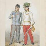 Paar Gegenstücke: Infanteristen und Generäle in Uniform. Franz Skarbina - photo 2