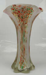 Murano: Vase mit farbenfrohem Dekor.