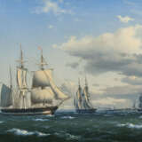 Dänische Schiffe und ein englisches Schiff. Carl Baagöe - Foto 1