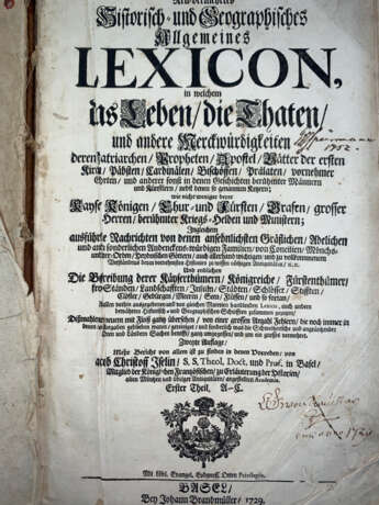 Neu vermehrtes Historisch und Geografisches allgemeines Lexicon, Band 1-4 - Foto 3