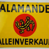 Emailleschild Salamander Alleinverkauf. - фото 1