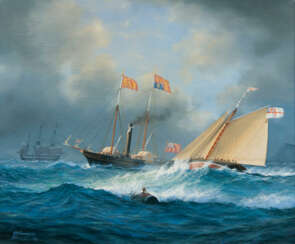 Die königlich-englische Yacht Victoria and Albert. Timothy Franklin Ross Thompson
