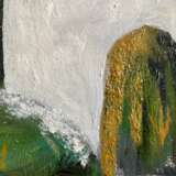 Картина маслом «Кактусы» Leinwand auf Karton Malmesser Symbolismus Landschaftsmalerei Russland 2021 - Foto 3
