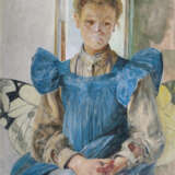 Julia, die Tochter des Künstlers, in einem Schmetterlingsstuhl. Jacek von Malczewski - фото 1