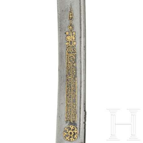 Goldtauschierter Yatagan, osmanisch, datiert 1206 H. (1791/92) - Foto 5