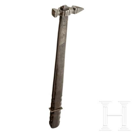 Spätgotischer Reiterhammer, deutsch, um 1500 - photo 4