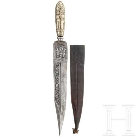 Großes Messer mit Eisenschnittdekor, Ligurien, um 1800 - photo 1