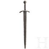 Ritterliches Schwert mit Bronzeknauf, Frankreich, um 1350 - photo 3