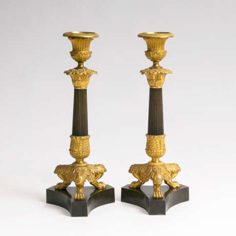 Paar Napoléon III - Kerzenleuchter - Foto 1