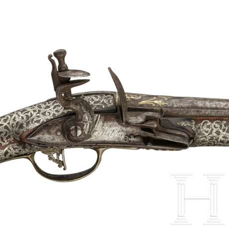Silbermontierte Steinschlosspistole, osmanisch, 18. Jahrhundert - photo 5