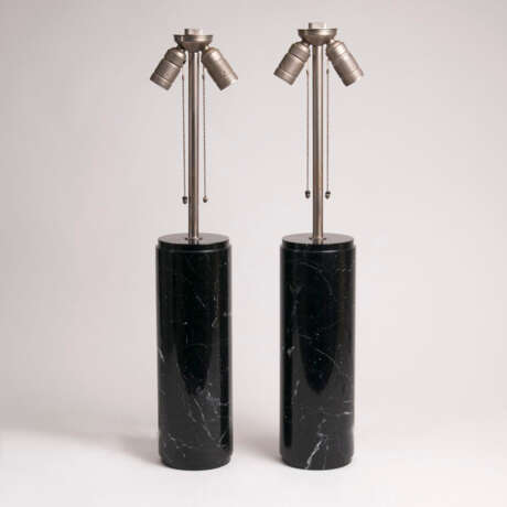 Paar Mid-Century Marmor-Tischlampen - Foto 2