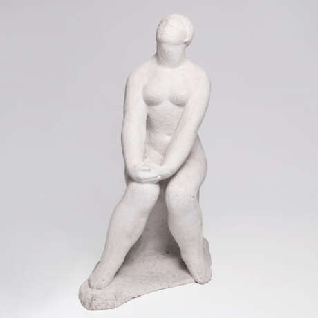 Skulptur 'Sitzender weiblicher Akt'. Arnold Hilmer - Foto 1