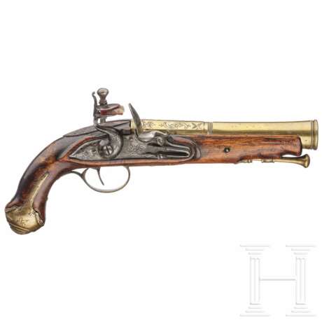 Tromblonpistole mit Messinglauf, Frankreich, um 1780 - Foto 1