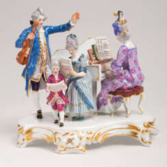 Porzellan-Figurengruppe 'Hauskonzert'. Joseph von Kramer