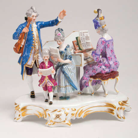 Porzellan-Figurengruppe 'Hauskonzert'. Joseph von Kramer - Foto 1