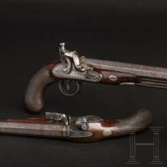 Ein Paar Steinschloss-Duellpistolen, Edward Patrick, Liverpool, um 1810