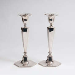 Paar eleganter KerzenleuchterTiffany & Co., gegründet1853 in New York
