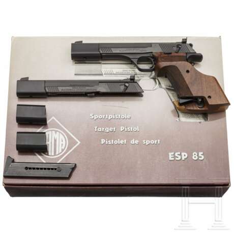 Sportpistole ERMA Modell ESP 85 mit Wechselsystem, im Karton - Foto 1